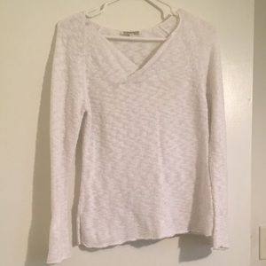 All white beach shirt.